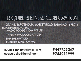 Esquire Business Corporation-Super Stockist and Marketing Agents Palakkad