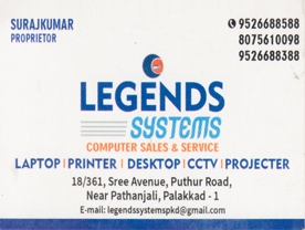 Click Here to View Legends Systems Details