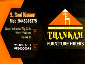 Thankam Furniture Hire - Best Decorators in Palakkad