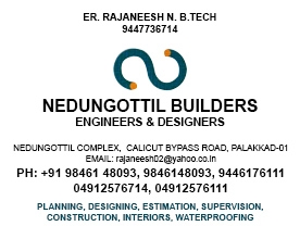 Are you searching for best Builders , Construction Companies , Designers Buildings , Civil Engineers , Waterproofing Materials, Interior Designers in Palakkad Kerala ?. Click here to get Nedungottil Builders Engineers and Designers contact address and phone numbers