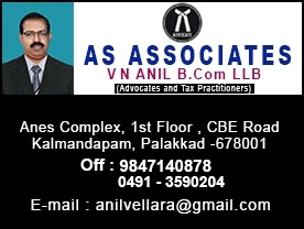 Are you searching for best Advocates , Tax Practotioners GST in Palakkad Kerala ?. Click here to get V N Anil  A S Associates contact address and phone numbers