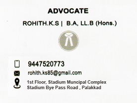 Rohith K S B A LL B hons