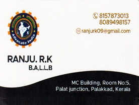 Are you searching for best Advocates in Palakkad Kerala ?. Click here to get Ranju RK B.A.L.LB  contact address and phone numbers