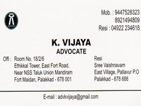 K Vijaya advocate