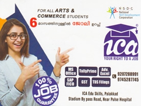 Are you searching for best Computer Training Institutes , Education Institut es in Palakkad Kerala ?. Click here to get ICA Edu Skills  contact address and phone numbers