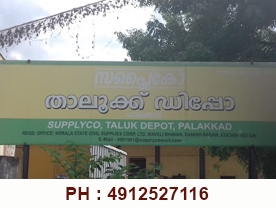 Are you searching for best  Distributors Consumer in Palakkad Kerala ?.
Click here to get Supplyco Taluk Depot Palakkad contact address and phone numbers