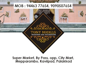 Tony Models Weddings and Events - Best Event Management in Palakkad
