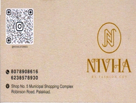 Are you searching for best Boutiques , Churidhar and Materials , Ladies Tailoring and Embroidery Shops,
 Readymade Garments in Palakkad Kerala ?.
Click here to get Nivha By Fashion Cut contact address and phone numbers