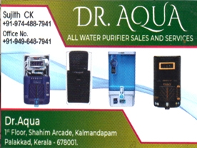 Are you searching for best Water Purifier Dealers , Vaccum Cleaner Dealers, UPS Dealers,Solar On Grid Of Grid Power,  Home Appliances  Shops in Palakkad Kerala ?. 
Click here to get DR Aqua Water Purifier contact address and phone numbers