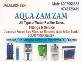 Are you searching for best Water Purifier Dealers,Vacuum Cleaner Dealers,Home Appliances Shops in Palakkad Kerala ?.ao
Click here to get Aqua Zam Zam contact address and phone numbers