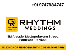 Are you searching for best Photo Studios,Album Designing,Videography Services,Graphics Designers,Wedding Photography,
Weeding Cards Shops,Photo Framing Shop in Palakkad Kerala ?. Click here to get Rhythm Weddings contact address and phone numbers