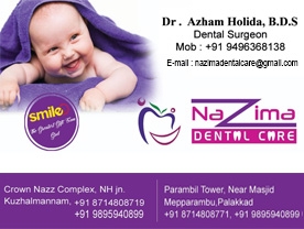 Are You Searching For  Doctors Dental Surgeons,dental Clinic,clinic Services In Kuzhalmannam,Palakkad . Add Your Business In BIZKL And Get Leads Dr.azham Holida  Contact Address,phone Number, Route Map