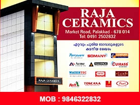 Are you searching for best Sanitarywares , Bathroom Accessories , Landscap and Gardening , Natural Stones and Pebbels Shops , Tiles Ceramic, Pipe and Pipe Fittings , granite, Marbles , Glass and Mirror Merchants,Kadappa and Stones Shop in Palakkad Kerala ?. Click here to get Raja Ceramics contact address and phone numbers