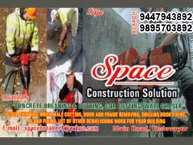 Space Construction Solutions -  Best Concrete Cutting and Breaking in Palakkad