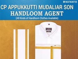 CP Appukutty Mudaliar and sons Handloom Agent